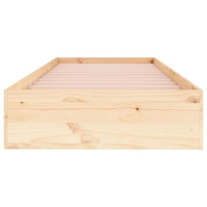 Seng VidaXL Lite Fyrretræ Stabil Ramme 90x190 cm
