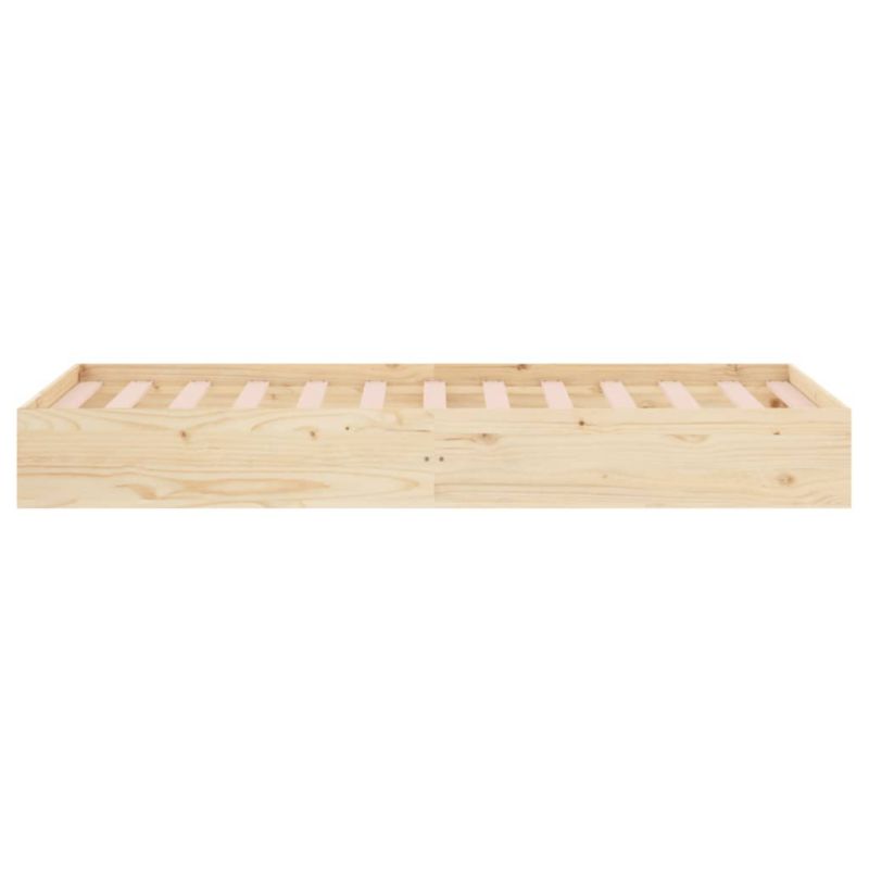 Seng VidaXL Lite Fyrretræ Stabil Ramme 90x190 cm