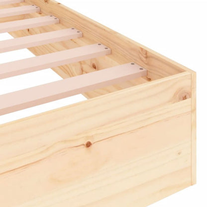 Seng VidaXL Lite Fyrretræ Stabil Ramme 90x190 cm