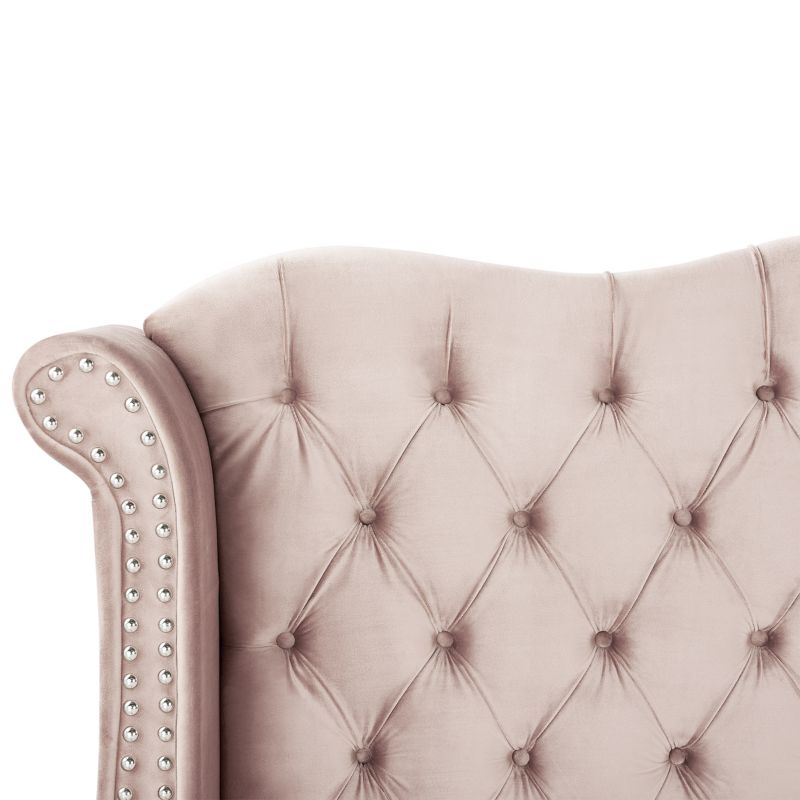 Seng Ayette 180x200 cm Fløjlsblød Pastelrosa