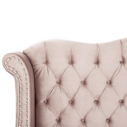 Seng Ayette 180x200 cm Fløjlsblød Pastelrosa