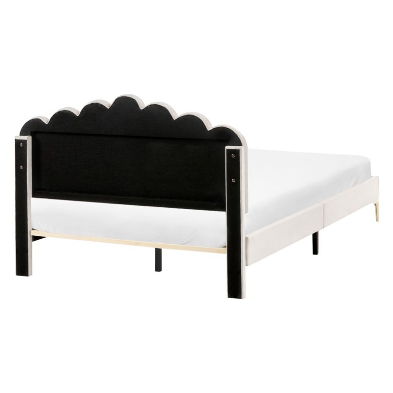 Seng Sauvian 140x200 cm Hvid Velour