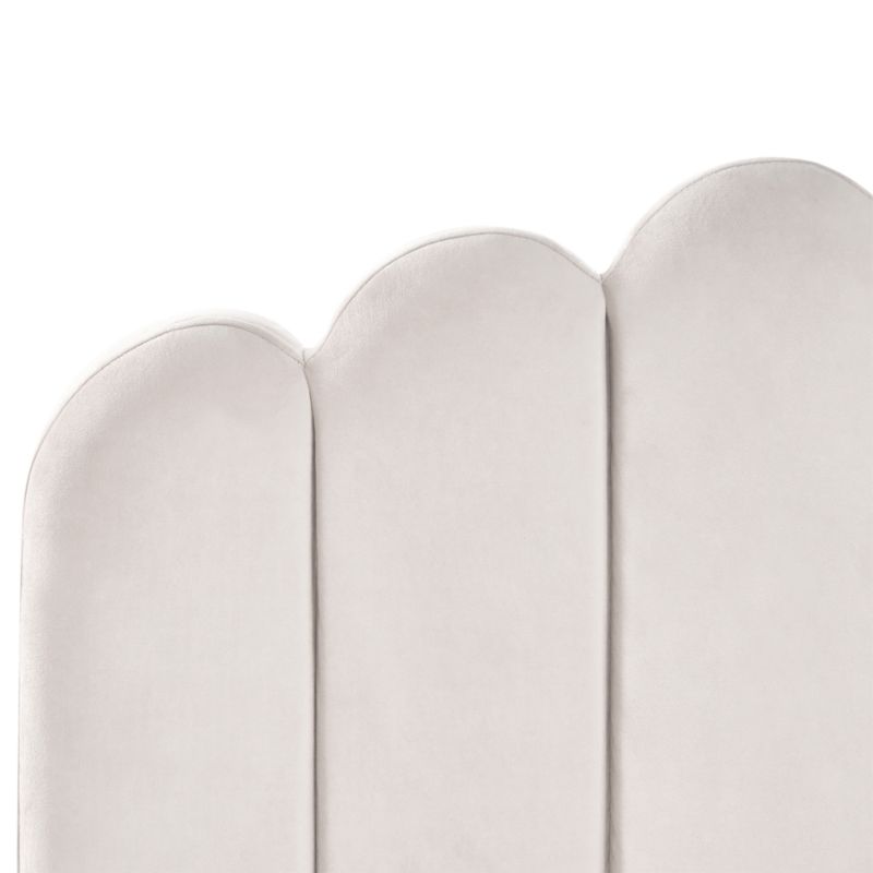 Seng Sauvian 140x200 cm Hvid Velour