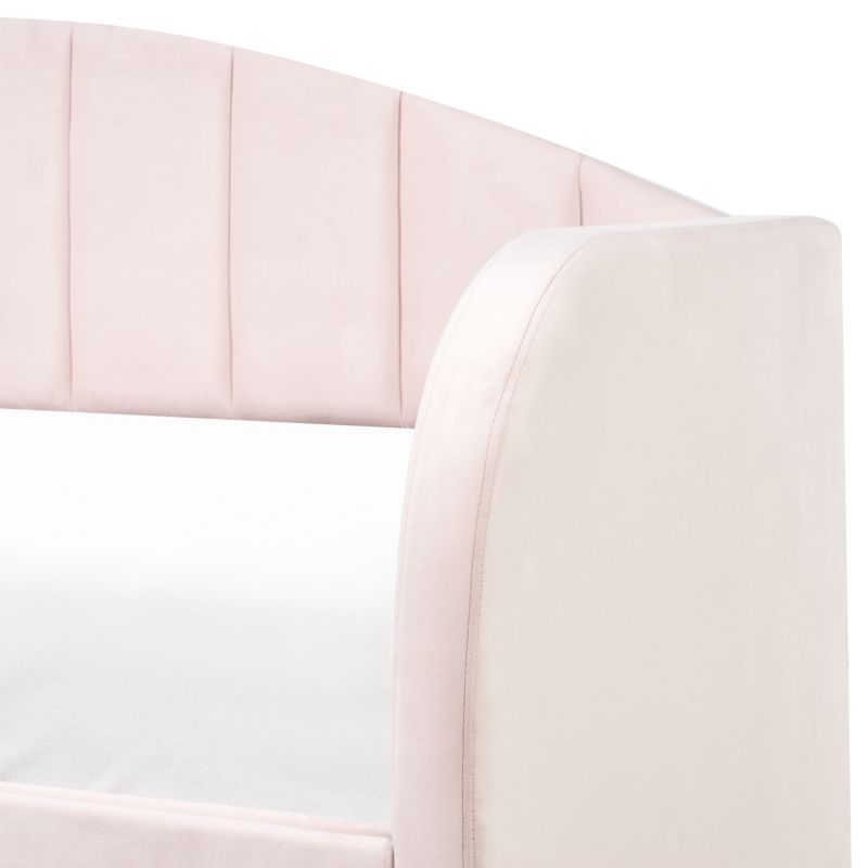 Udtræksseng Velour Eyburie 90x200 cm Pastelrosa