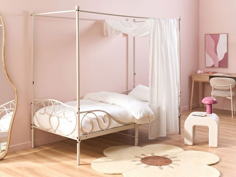 Sengehimlen Metal Sormery 90x200 cm Lys Beige