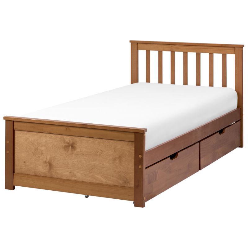 Seng Olendon 90x200 cm Fyrretræ Brun