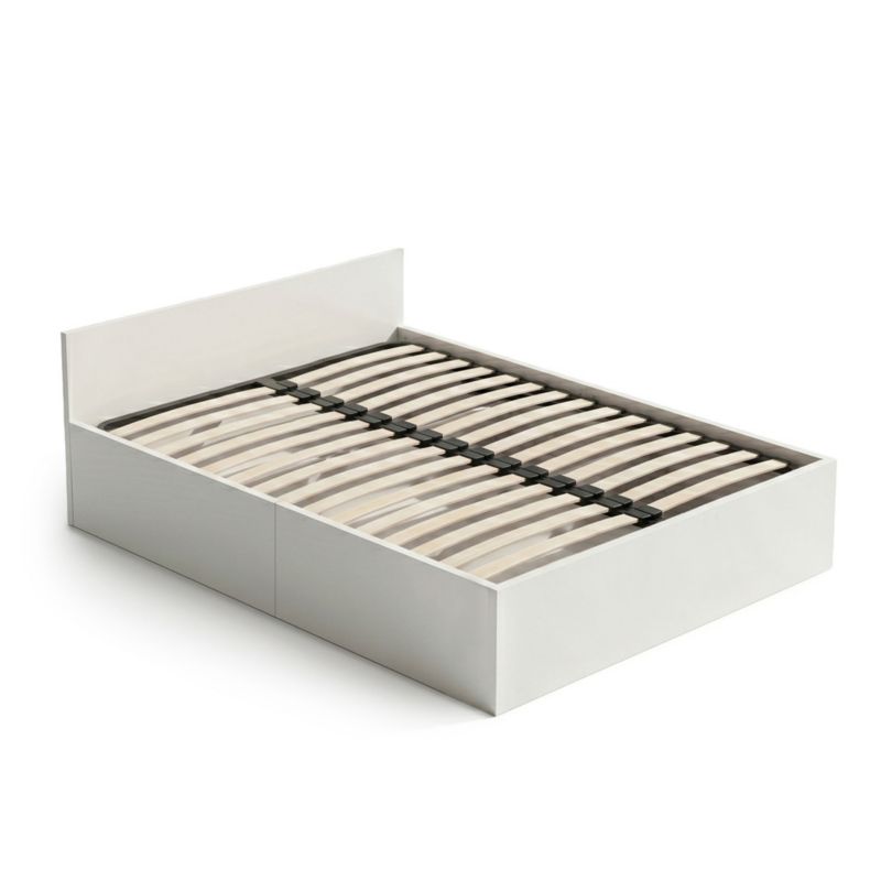 Seng med Opbevaring Akord 140x200 cm Hvid