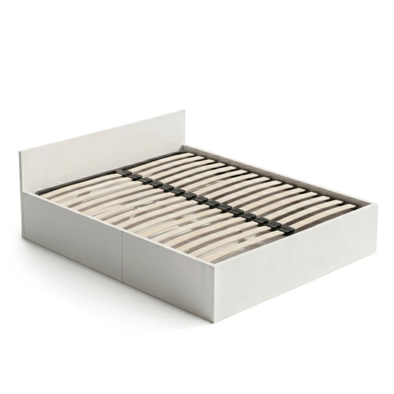 Seng med Opbevaring AKORD 160x200 cm Hvid