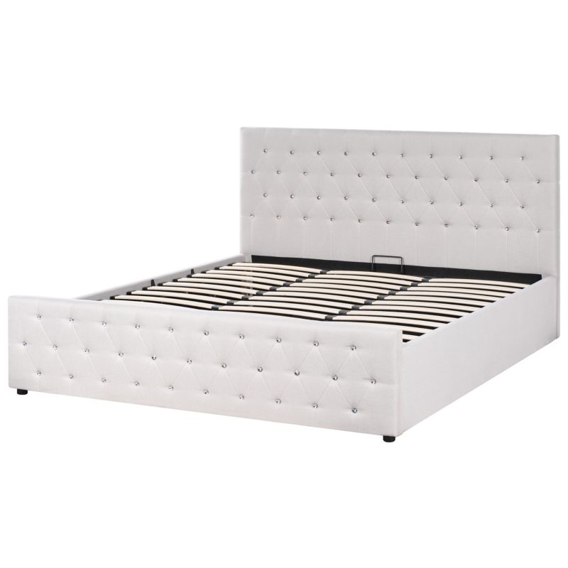 Seng med opbevaring Amiens Beige 180x200 cm