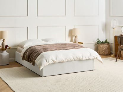 Polstret Seng Dinan Lys Beige 140x200 cm