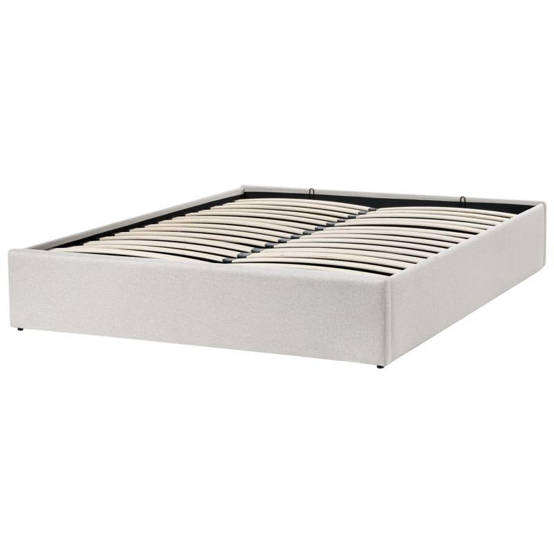 Polstret Seng Dinan Lys Beige 140x200 cm