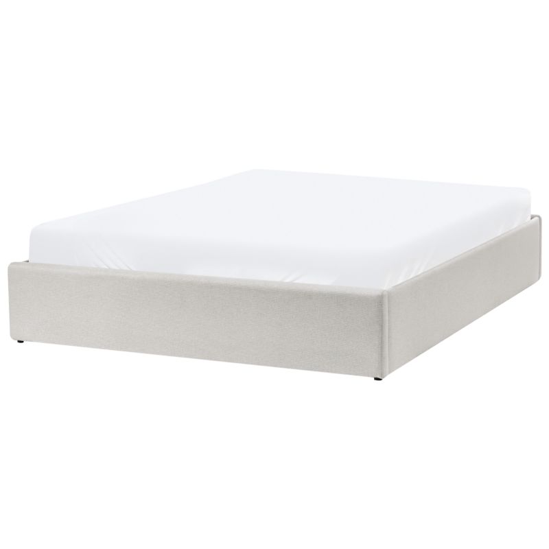 Polstret Seng Dinan Lys Beige 140x200 cm