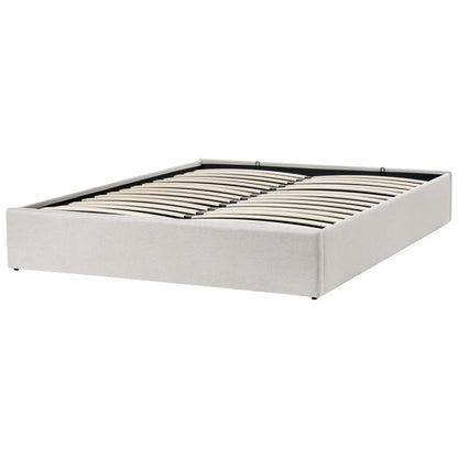 Seng med Opbevaring Dinan Lys Beige 160x200 cm