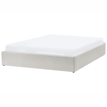 Seng med Opbevaring Dinan Lys Beige 160x200 cm