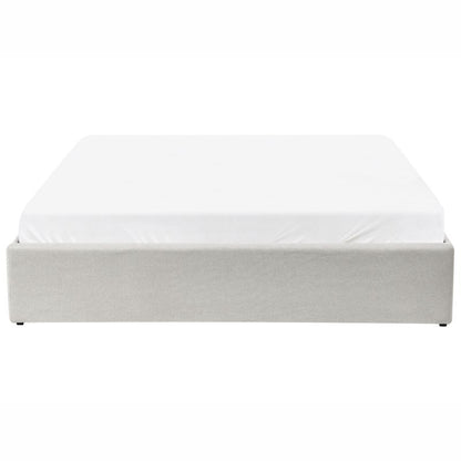 Seng med Opbevaring Dinan Lys Beige 160x200 cm