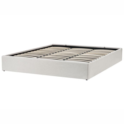 Seng med Opbevaring Dinan Lys Beige 180x200 cm