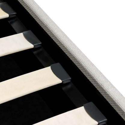 Seng med Opbevaring Dinan Lys Beige 180x200 cm