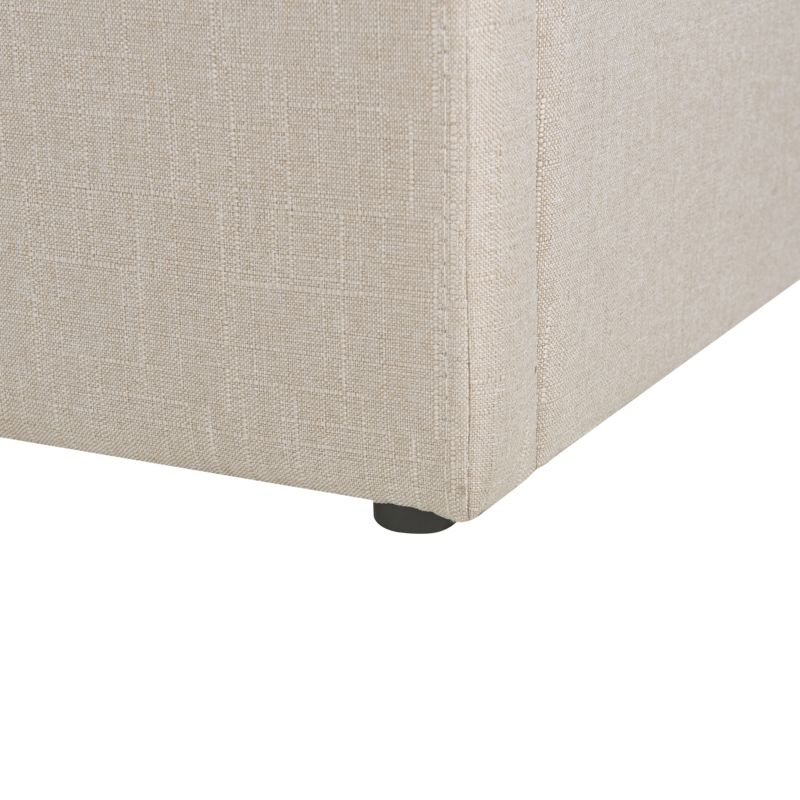 Seng med Opbevaring Dinan Lysebrun 140x200 cm