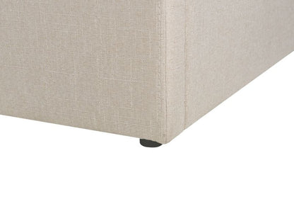 Seng med Opbevaring Dinan Lysebrun 140x200 cm