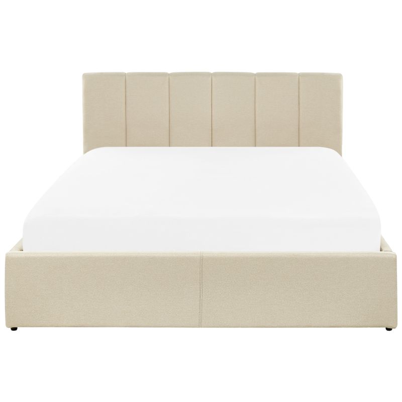 Seng med opbevaring Dreux Beige 140x200 cm