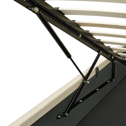 Seng med opbevaring Dreux Beige 140x200 cm