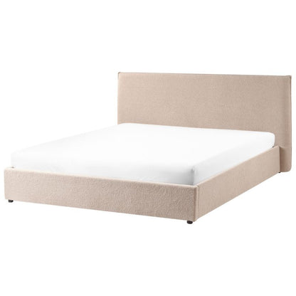 Seng med Opbevaring Lavaur Boucle Beige 180x200 cm