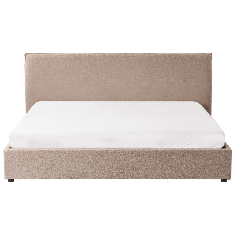 Seng med Opbevaring Lavaur Boucle Beige 180x200 cm