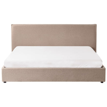 Seng med Opbevaring Lavaur Boucle Beige 180x200 cm