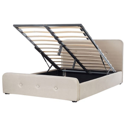 Seng med Opbevaring Rennes Beige 160x200 cm