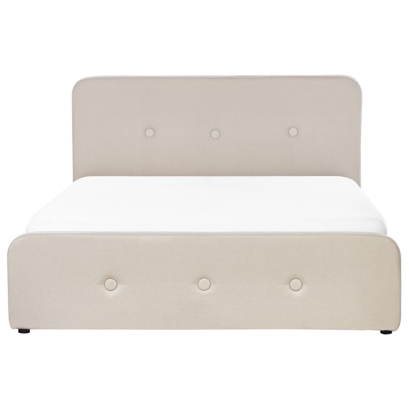 Seng med Opbevaring Rennes Beige 160x200 cm