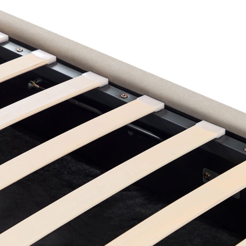 Seng med Opbevaring Rennes Beige 160x200 cm