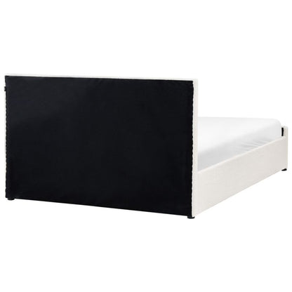 Seng med Opbevaring Rochefort Boucle Hvid 160x200 cm