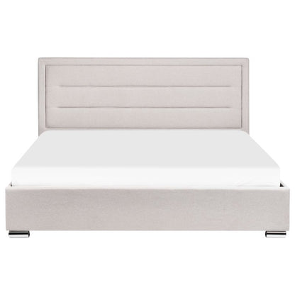 Seng med Opbevaring Rouen Lys Beige 180x200 cm