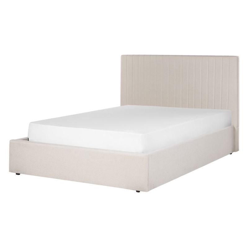 Seng med opbevaring Vion Lys Beige 140x200 cm