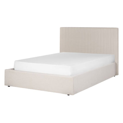 Seng med opbevaring Vion Lys Beige 140x200 cm