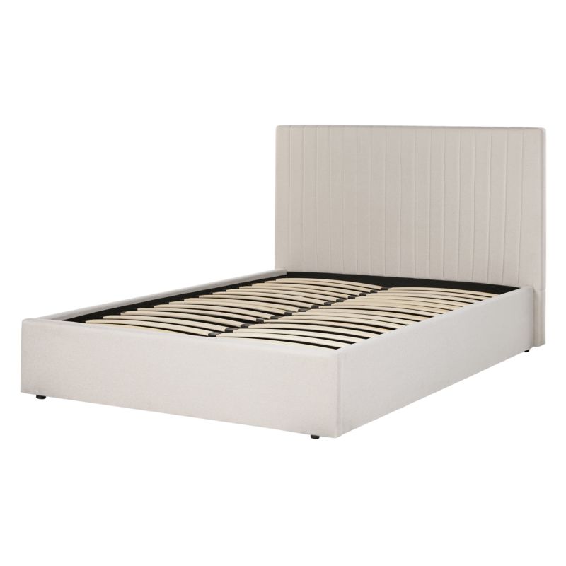 Seng med opbevaring Vion Lys Beige 140x200 cm