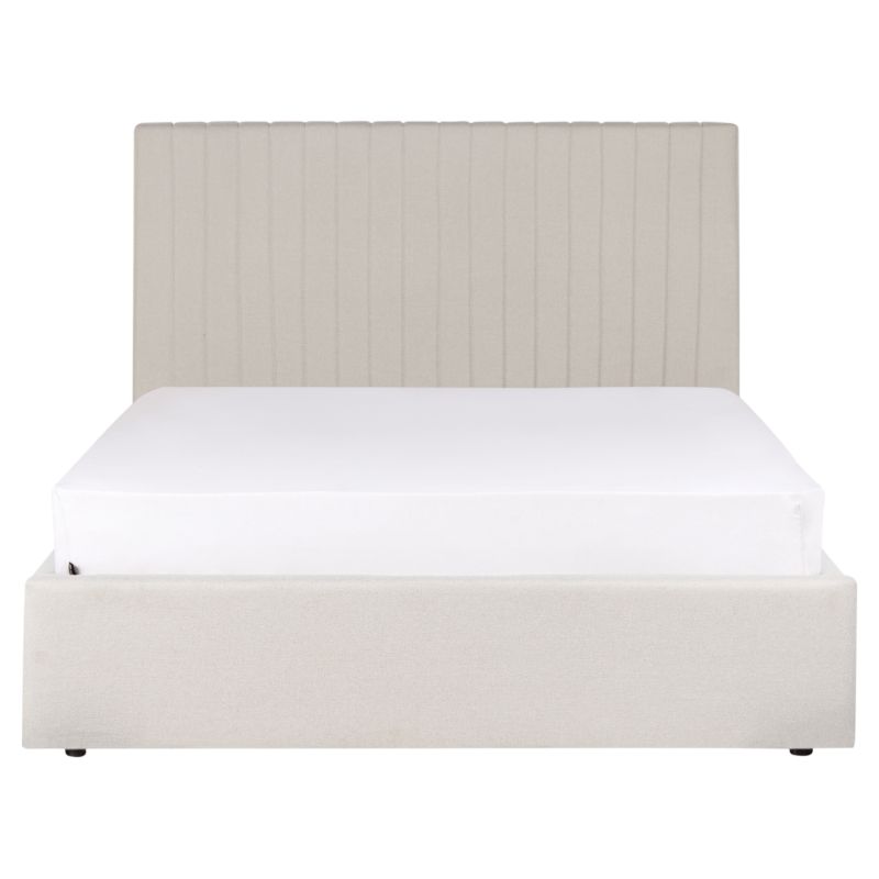 Seng med opbevaring Vion Lys Beige 140x200 cm