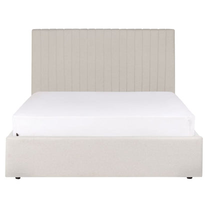 Seng med opbevaring Vion Lys Beige 140x200 cm