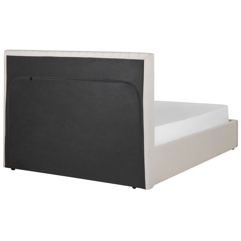 Seng med opbevaring Vion Lys Beige 140x200 cm