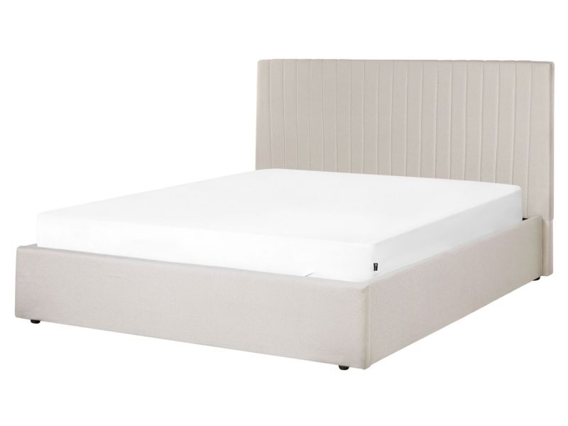 Senge med Opbevaring Vion Lys Beige 160x200 cm