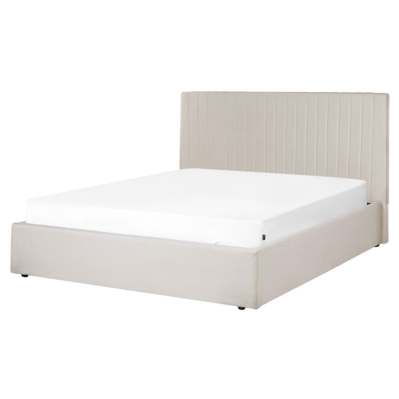 Senge med Opbevaring Vion Lys Beige 160x200 cm
