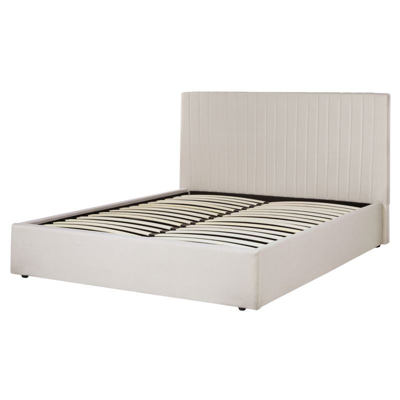 Senge med Opbevaring Vion Lys Beige 160x200 cm