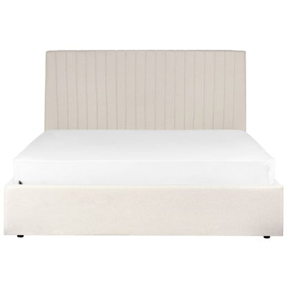 Senge med Opbevaring Vion Lys Beige 160x200 cm