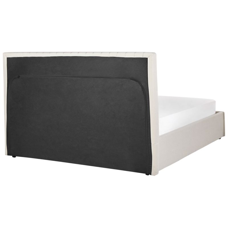 Senge med Opbevaring Vion Lys Beige 160x200 cm