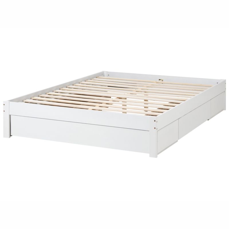 Seng med skuffer Giat Hvid 160x200 cm