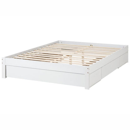 Seng med skuffer Giat Hvid 160x200 cm