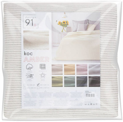 Eurofirany Amber tæppe 200 x 220 cm i lys creme