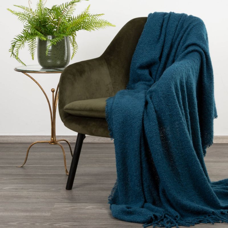 Eurofirany Bela plaid 150 x 180 cm i marineblå