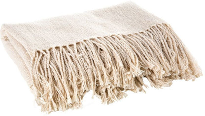 Eurofirany Judi plaid 150 x 180 cm i cremefarve
