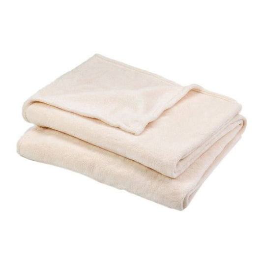 GoodHome Lulu plaid 150 x 180 cm i creme